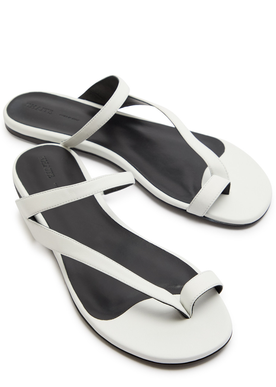Khaite Aimee Leather Sandals - 3
