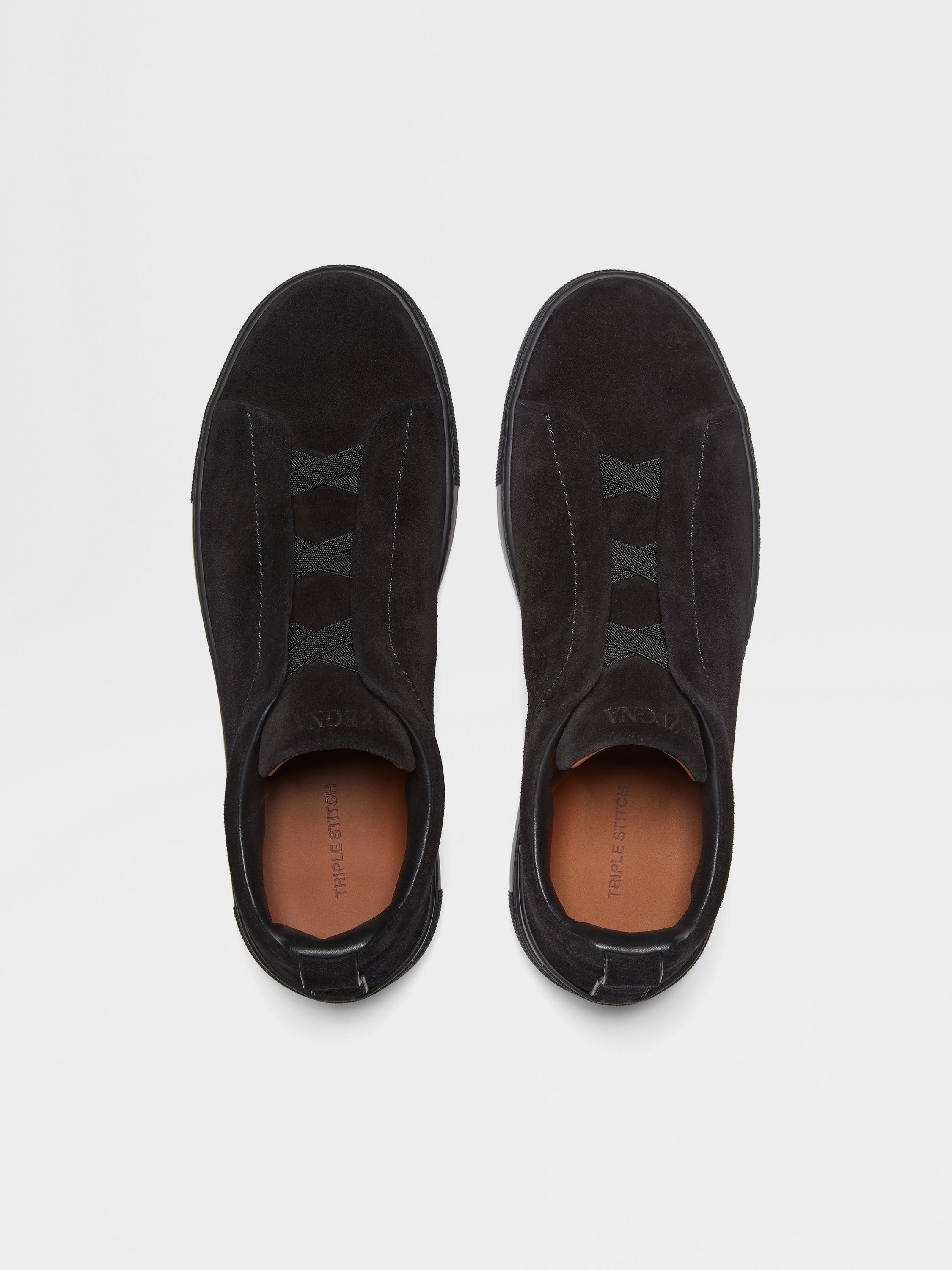 BLACK SUEDE TRIPLE STITCH™ SNEAKERS - 3