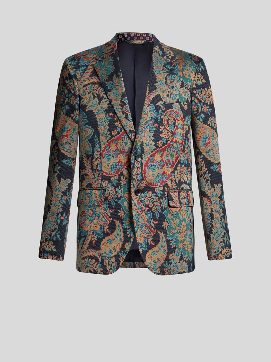 ジャケット ETRO Embroidered stretch jersey blazer JACQUARD BLAZER WITH EMBROIDERY | Jackets | ETRO