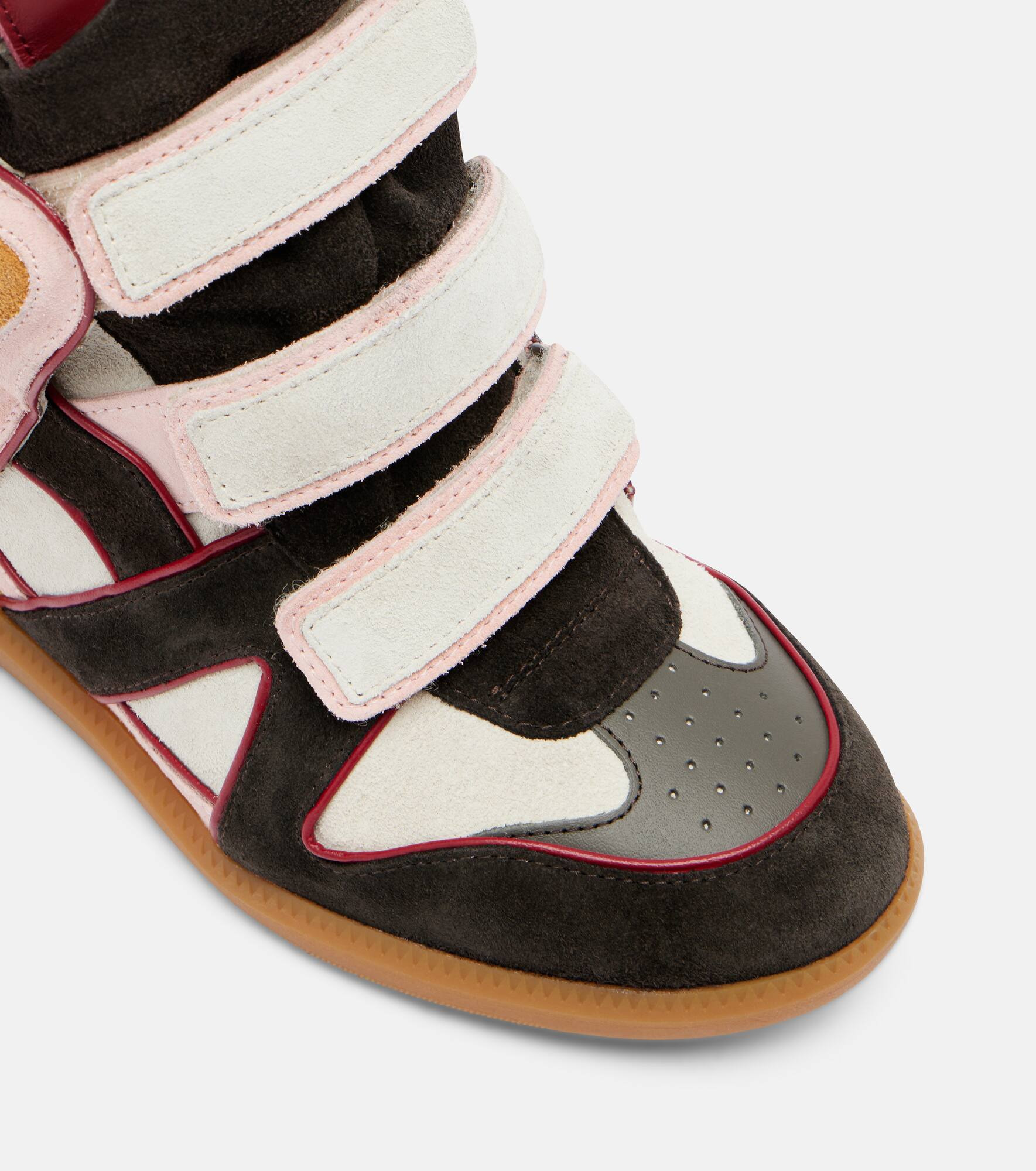 Bekett suede and leather wedge sneakers - 5