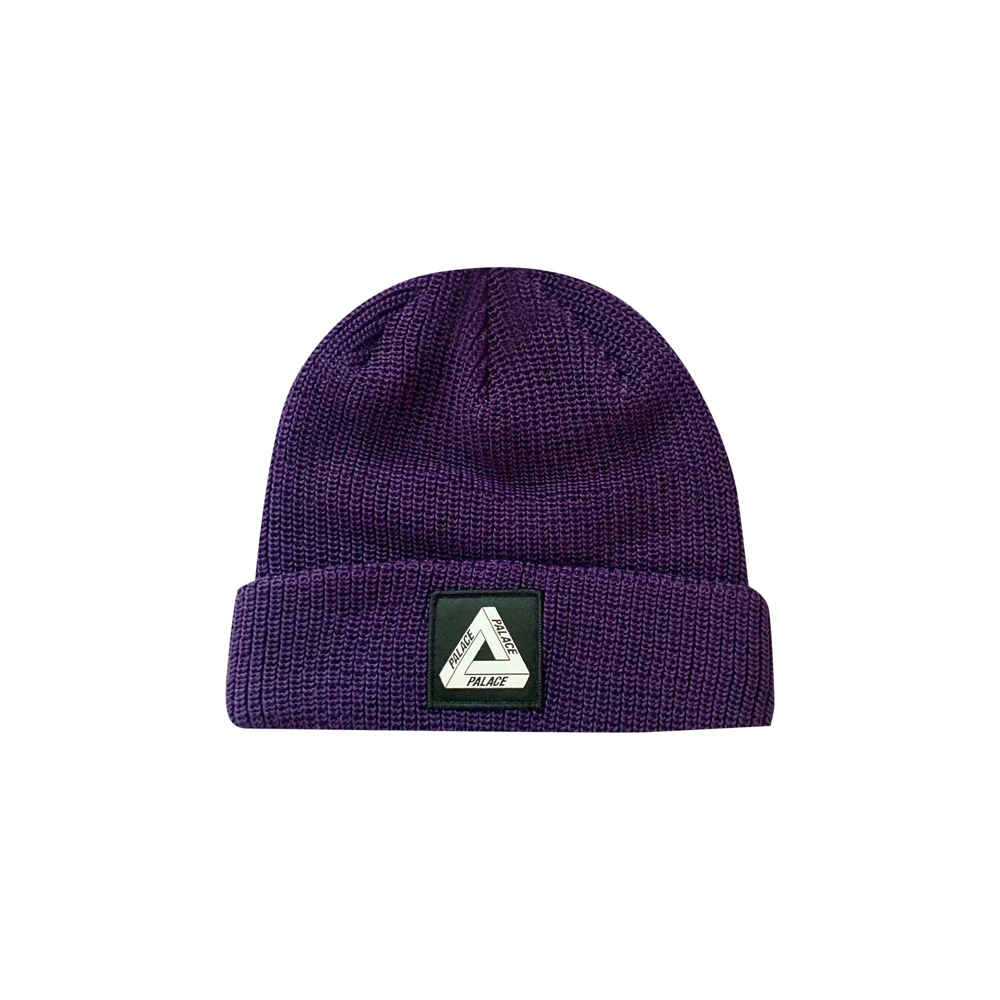 Palace Tri-Ferg Patch Beanie 'Purple' - 1