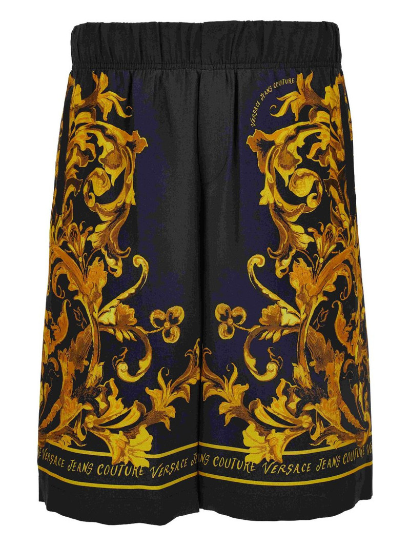 VERSACE JEANS COUTURE baroque-print shorts outlook