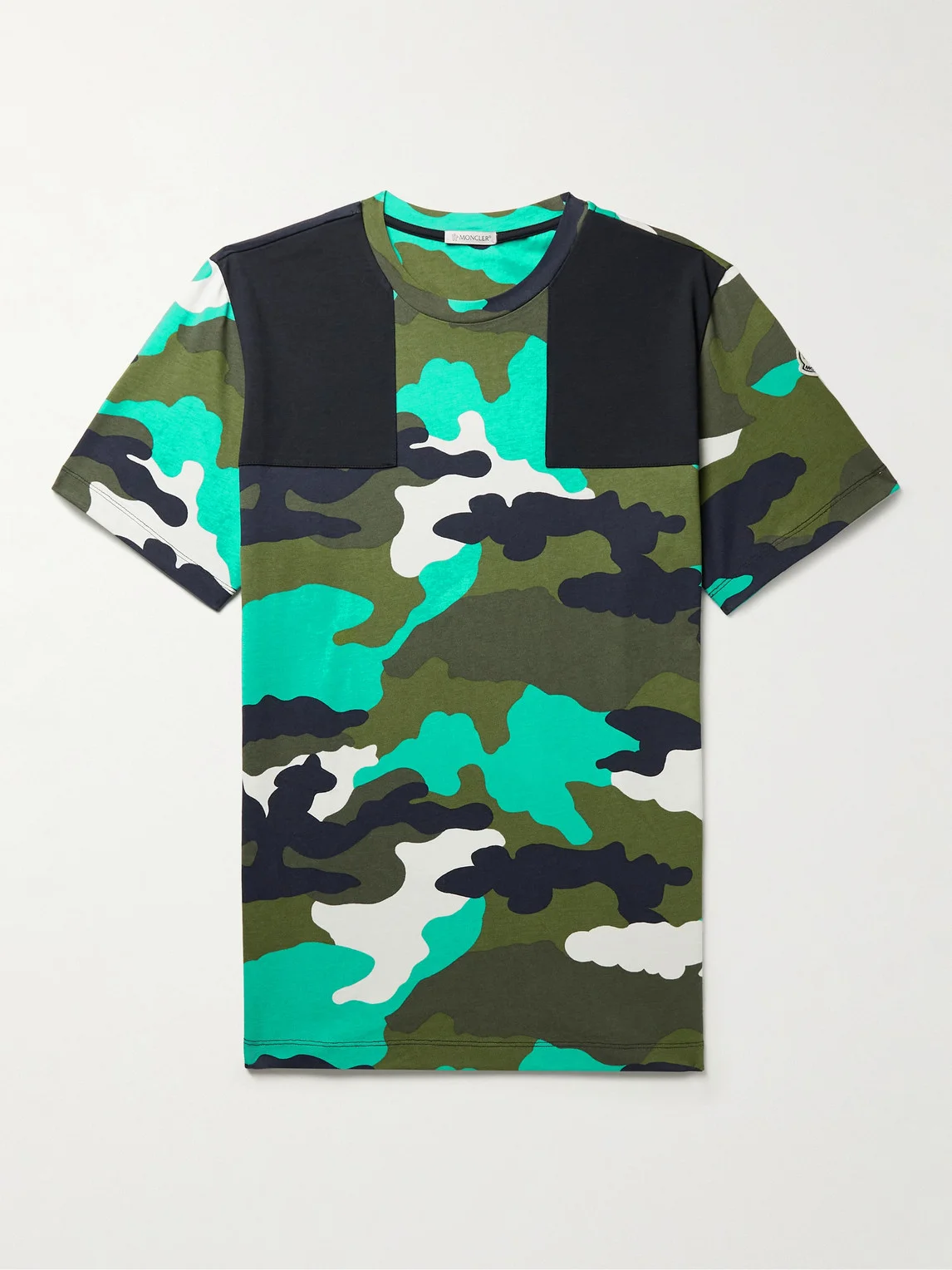 Camouflage-Print Cotton-Jersey T-Shirt - 1
