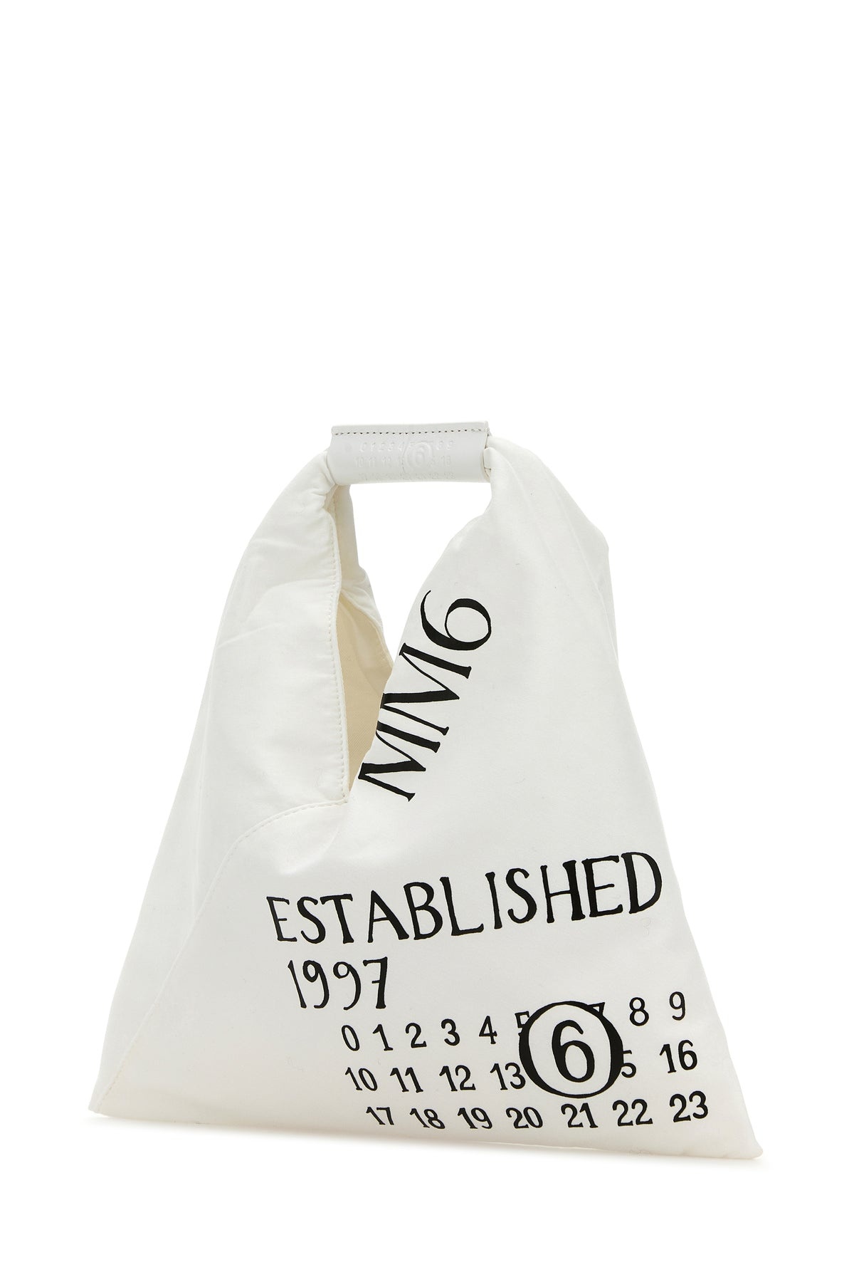 White fabric mini Japanese handbag - 2