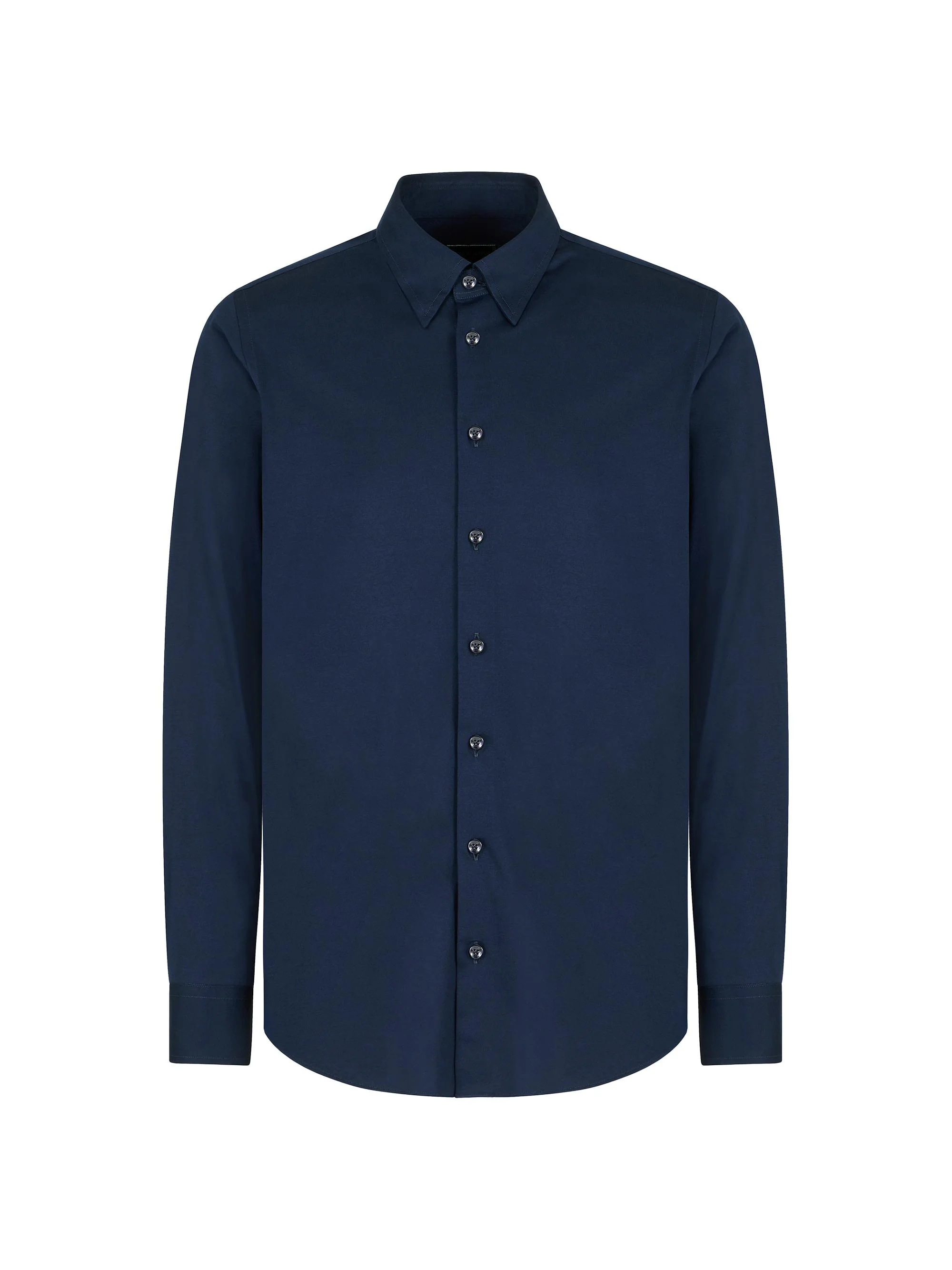 Men's Cotton Jersey Shirt - Blue - 1