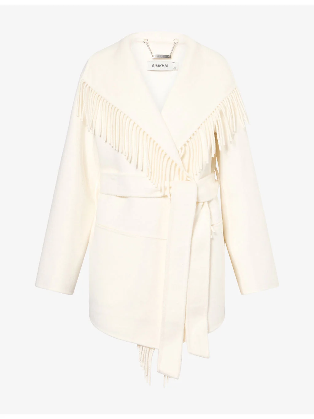 Rowen Fringed Wool-Blend Jacket - 1