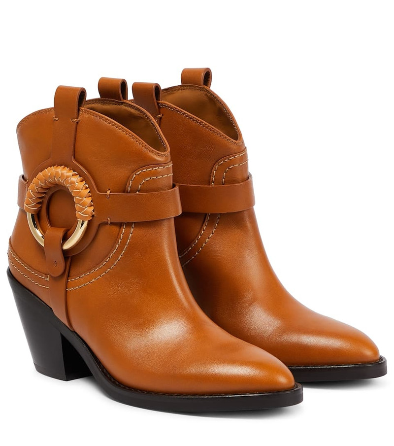 Hana leather cowboy boots 1