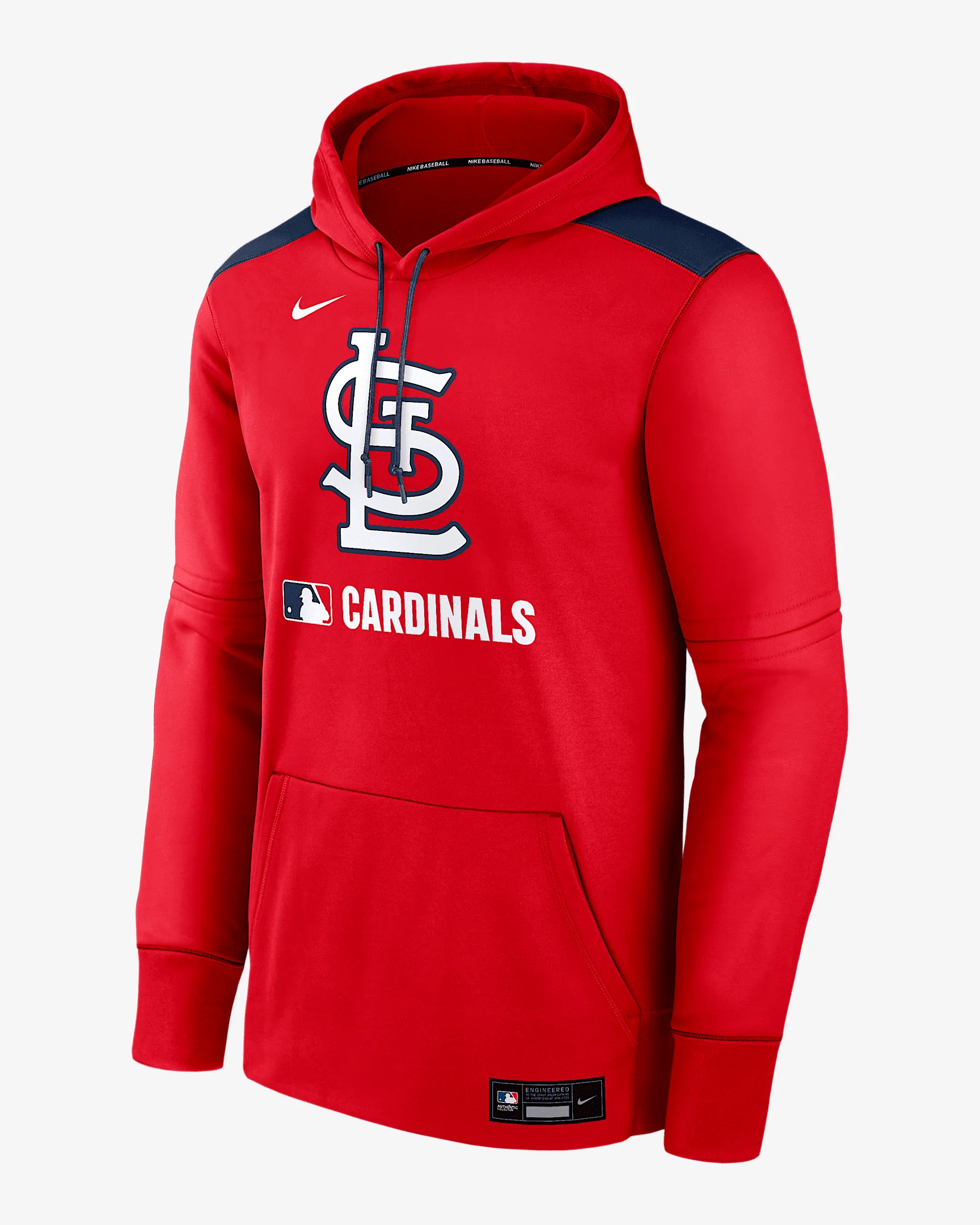 St. Louis Cardinals Authentic Collection Men's Nike Therma MLB Pullover Hoodie - 1