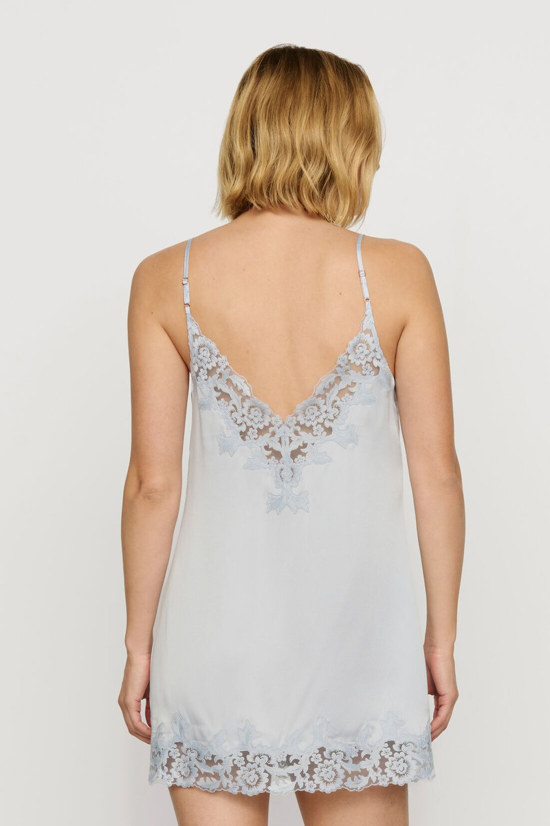 Washable Silk with Lace Embroidery Short Slip 3