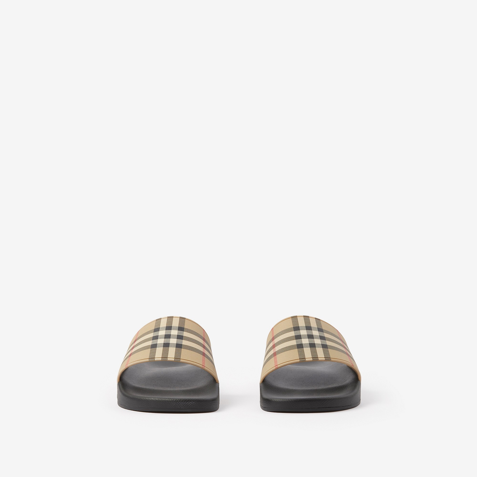 Vintage Check Print Slides - 3