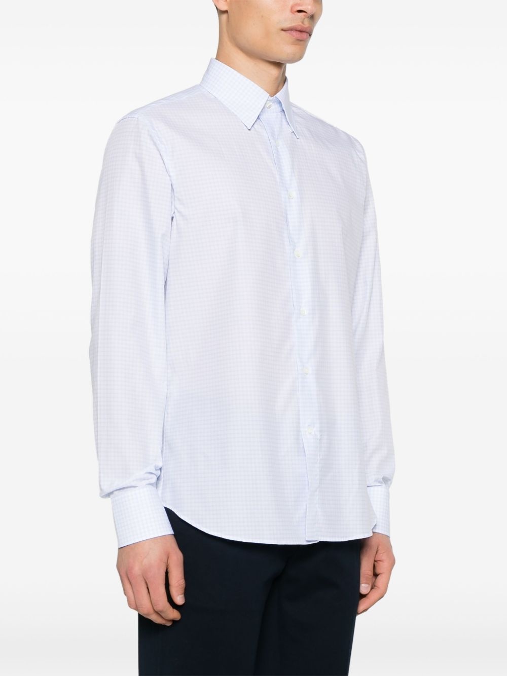 check-pattern shirt - 3