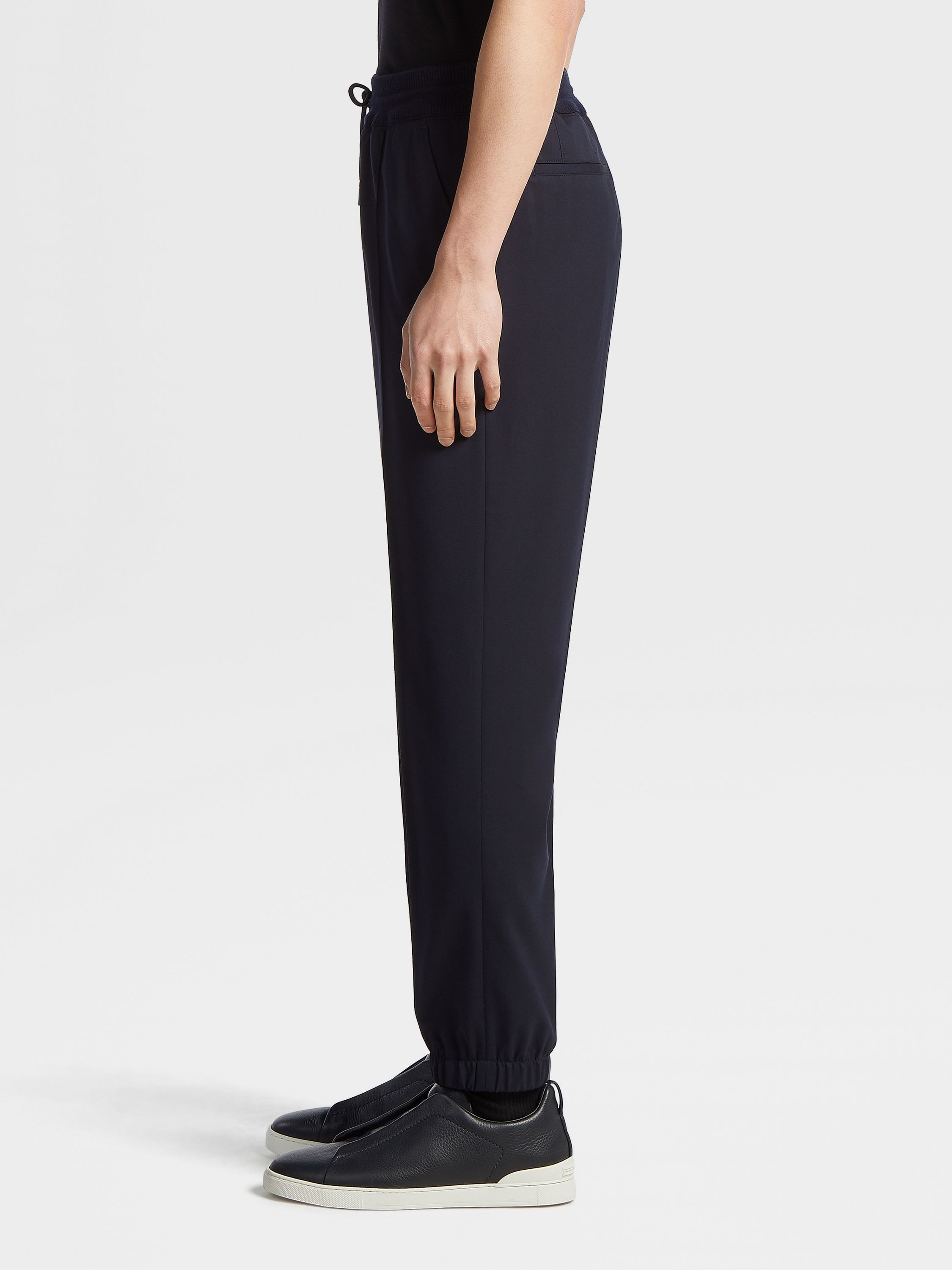 NAVY BLUE HIGH PERFORMANCE™ WOOL JOGGERS - 4