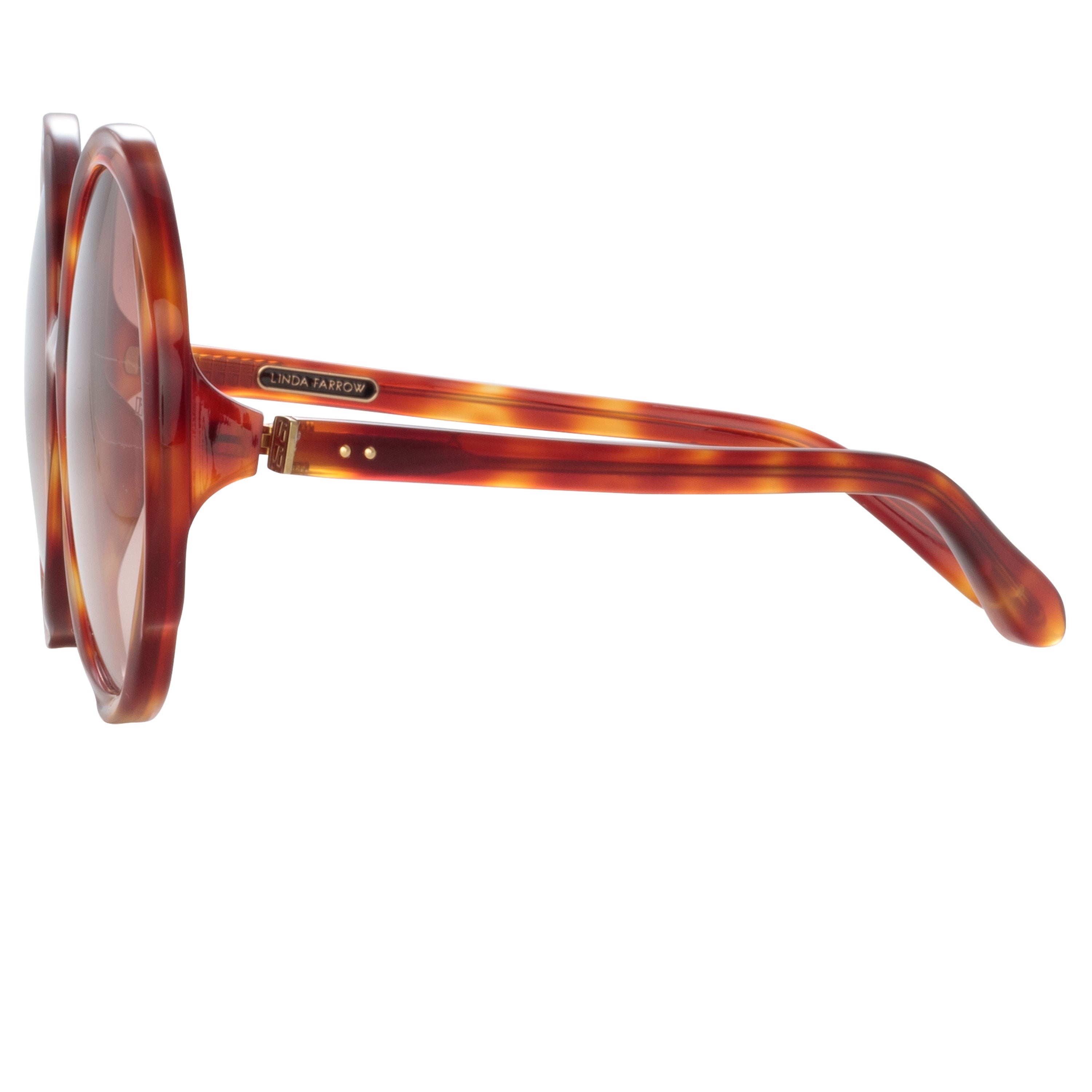 OTAVIA OVERSIZED SUNGLASSES IN AMBER TORTOISESHELL - 3