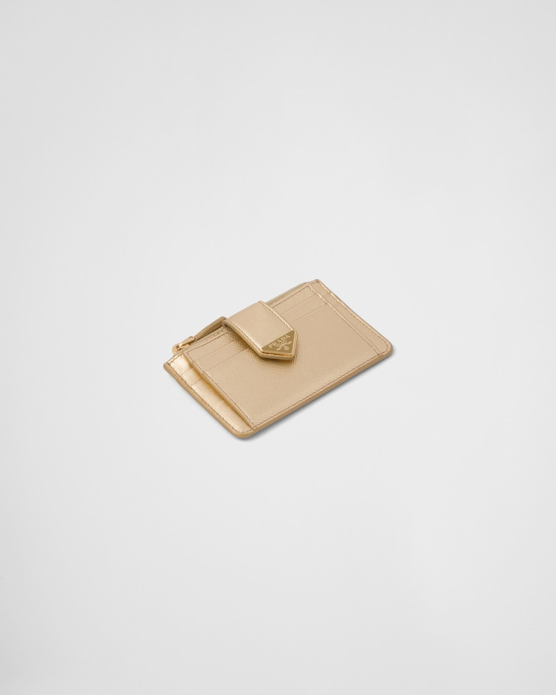 Prada Saffiano and leather card holder outlook