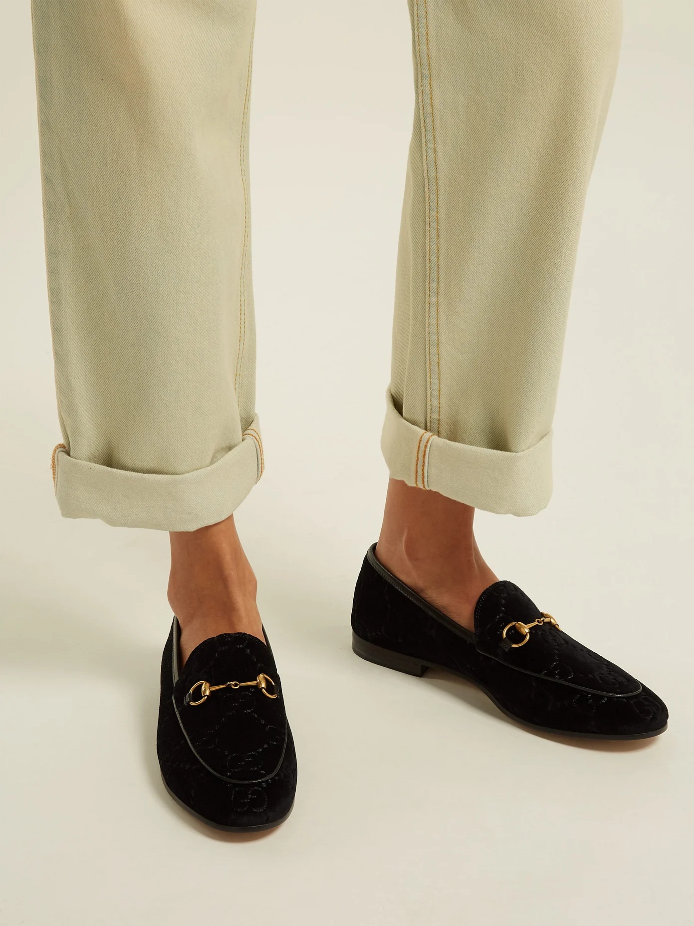 Jordaan GG velvet loafers - 3