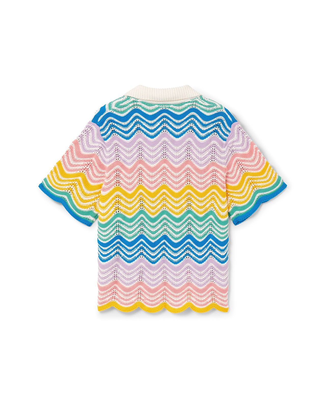 Gradient Wave Knit Shirt - 2