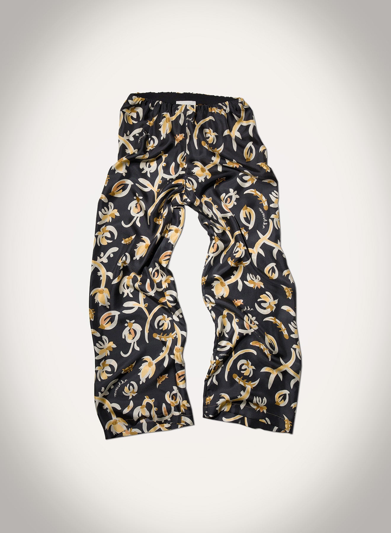 Printed Silk Twill Pants - 2