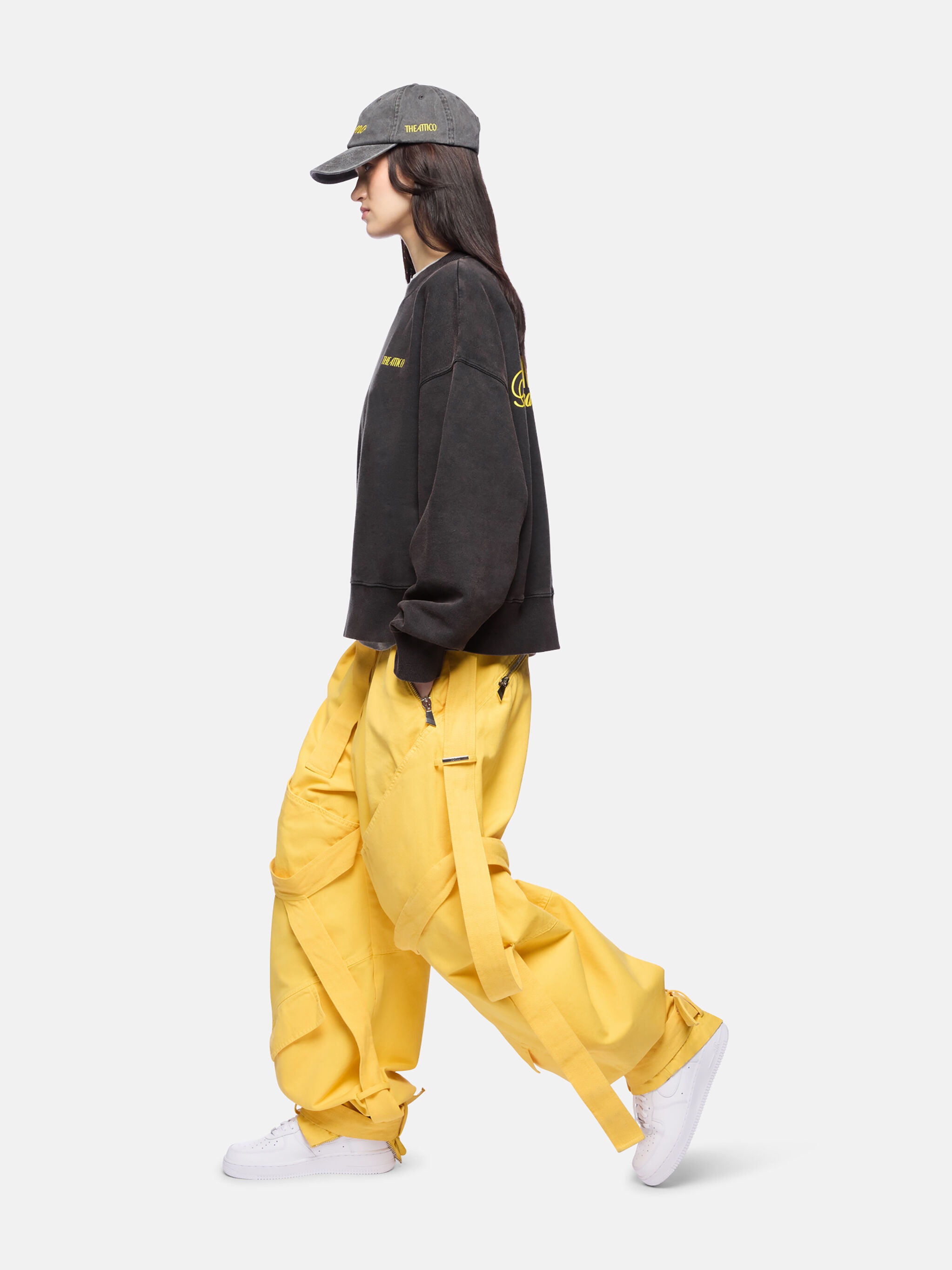THE ATTICO X HIGHSNOBIETY FADED BLACK SWEATSHIRT - 8
