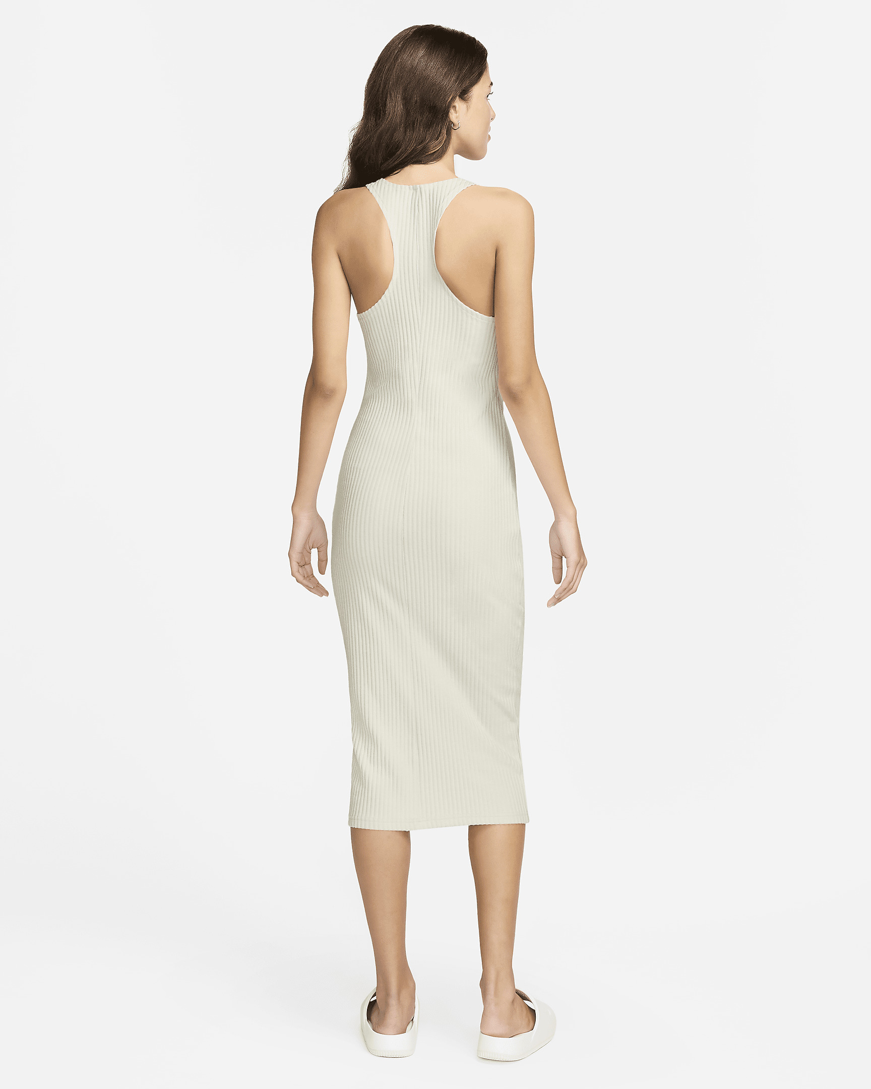 Women's Nike Sportswear Chill Knit Slim Sleeveless Ribbed Midi Dress - 2