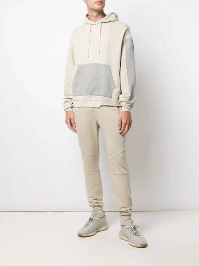 John Elliott colour-block drawstring hoodie outlook