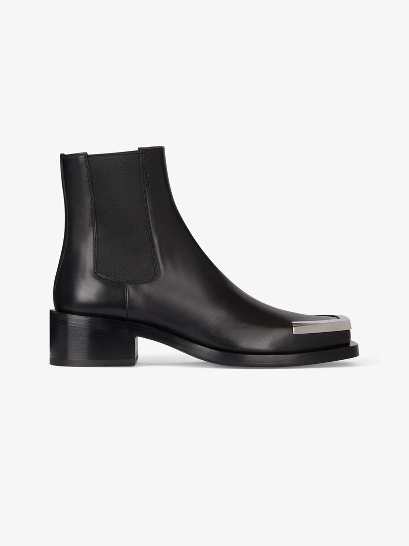 Austin chelsea boots in leather with metal tips 1