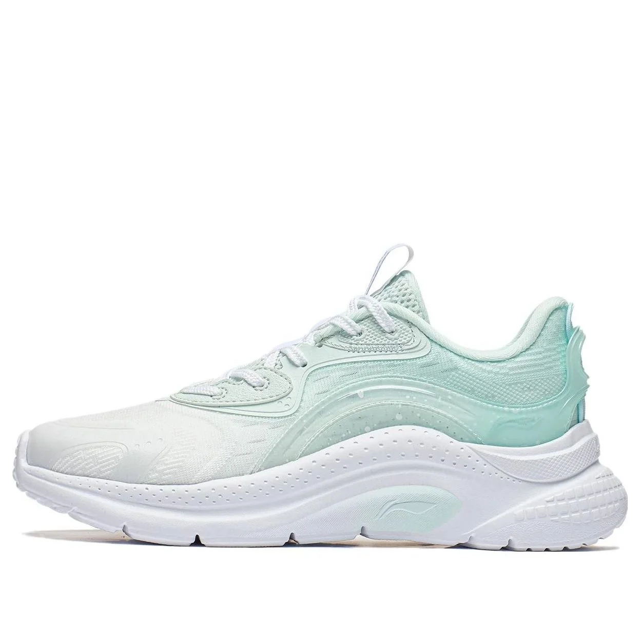(WMNS) Li-Ning Floating Cloud 'White Light Green' AGLT030-2 - 1