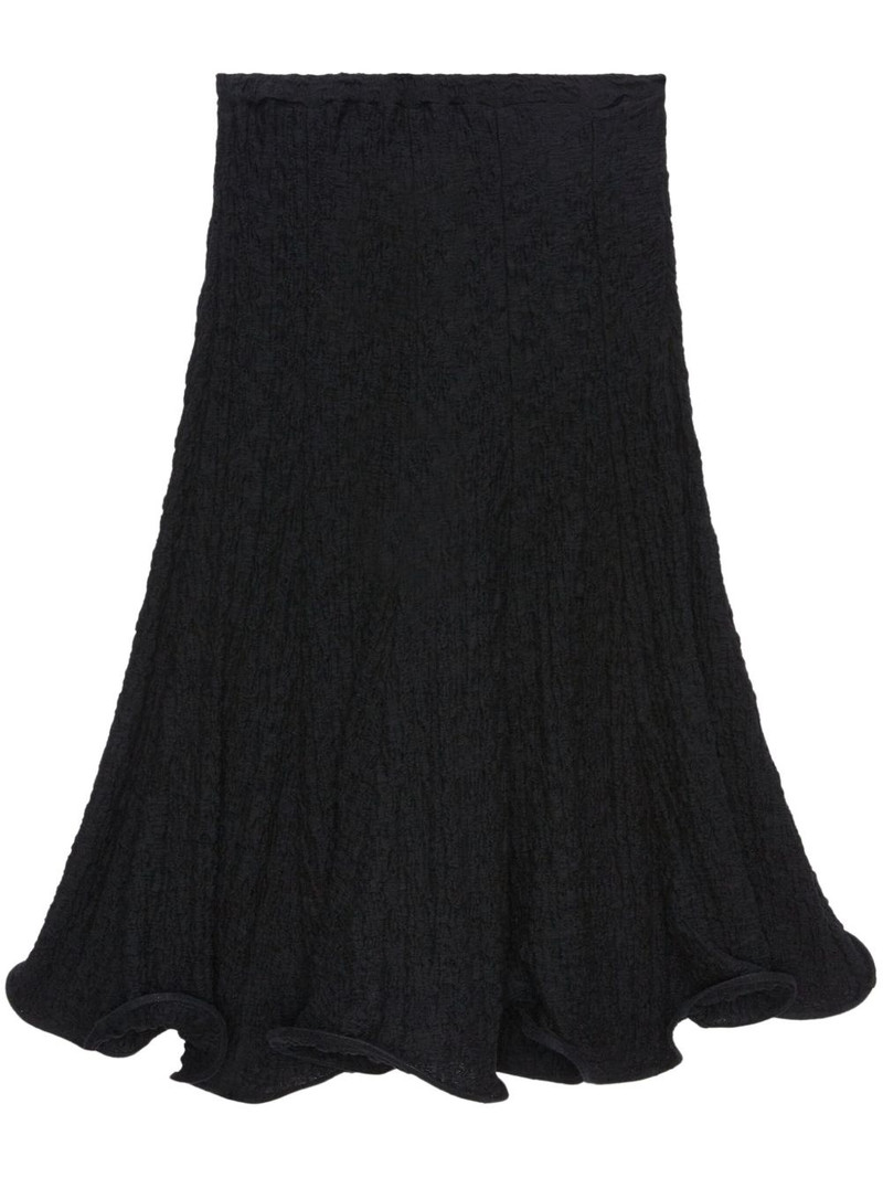 crinkle-effect skirt 1