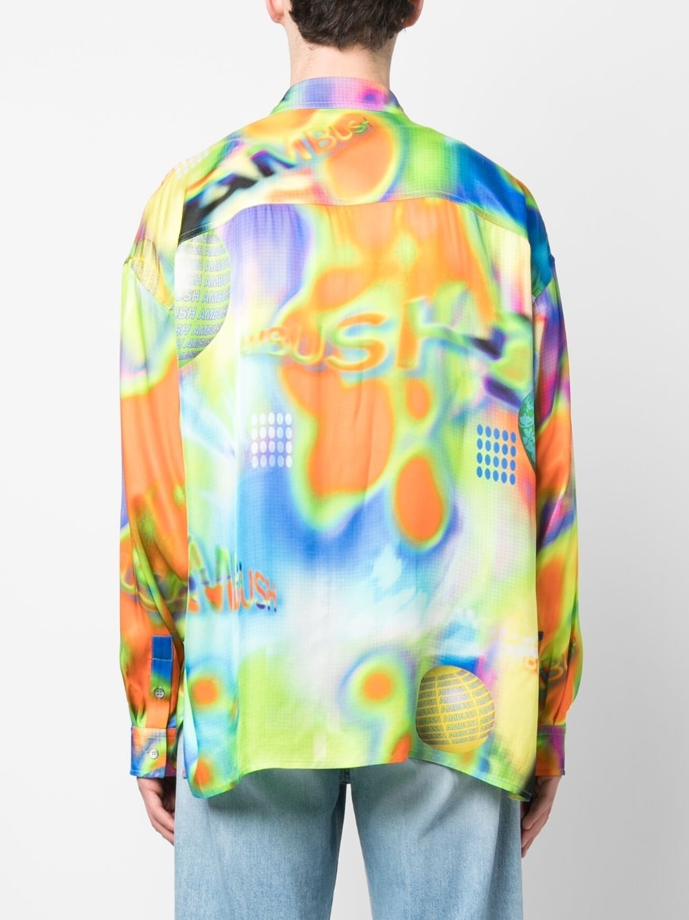 graphic-print long-sleeve shirt - 4