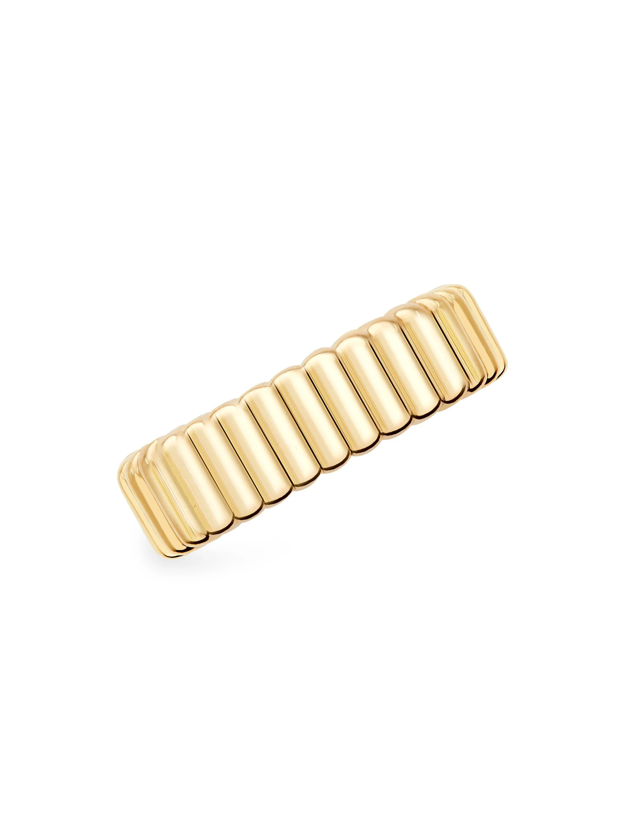 Women's Quatre Grosgrain 18K Yellow Gold Single Earring - Gold - 1