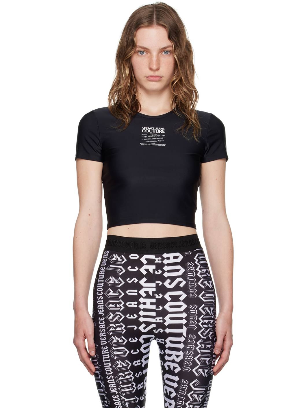 Black Printed Logo T-Shirt - 1