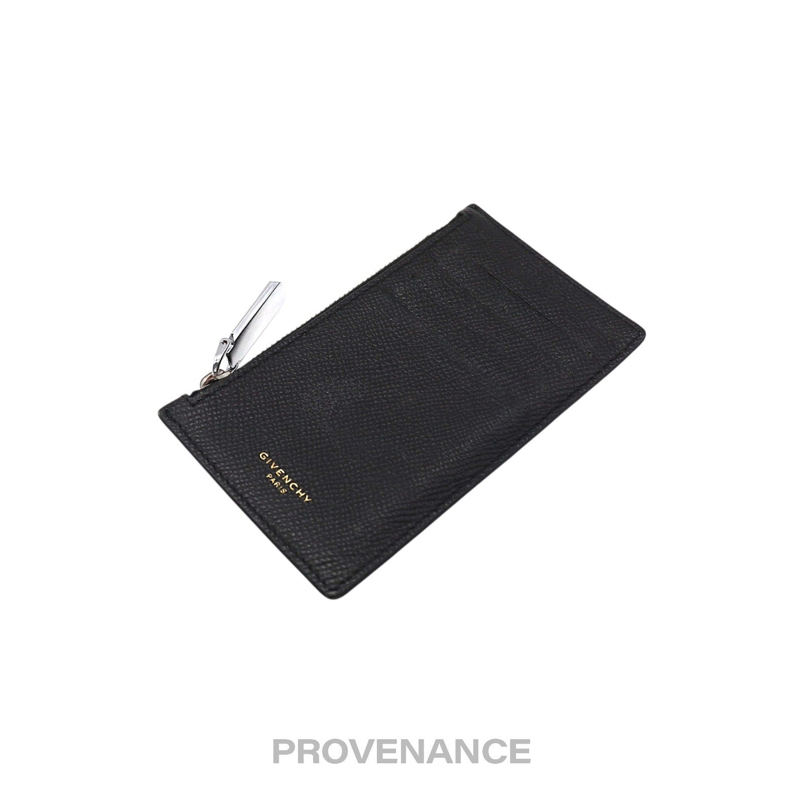 Givenchy Vertical Card Holder Wallet - Black Yellow - 4