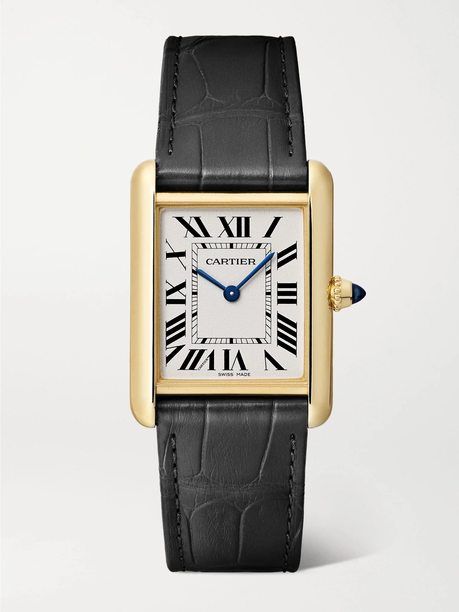 Tank Louis Cartier 33.7mm medium 18-karat gold and alligator watch Gold - 1