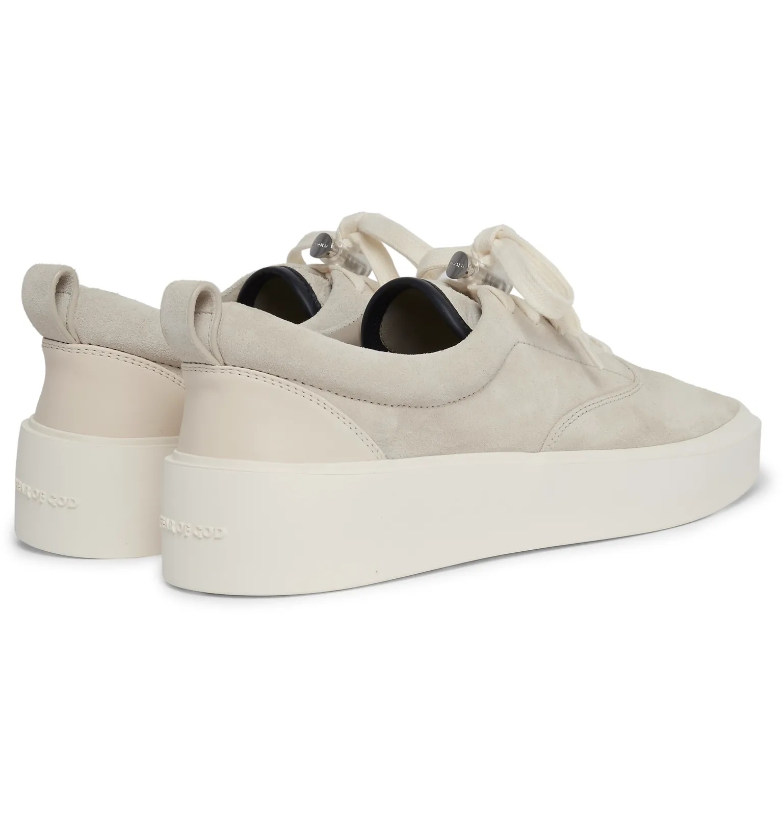 101 Leather-Trimmed Suede Sneakers - 6