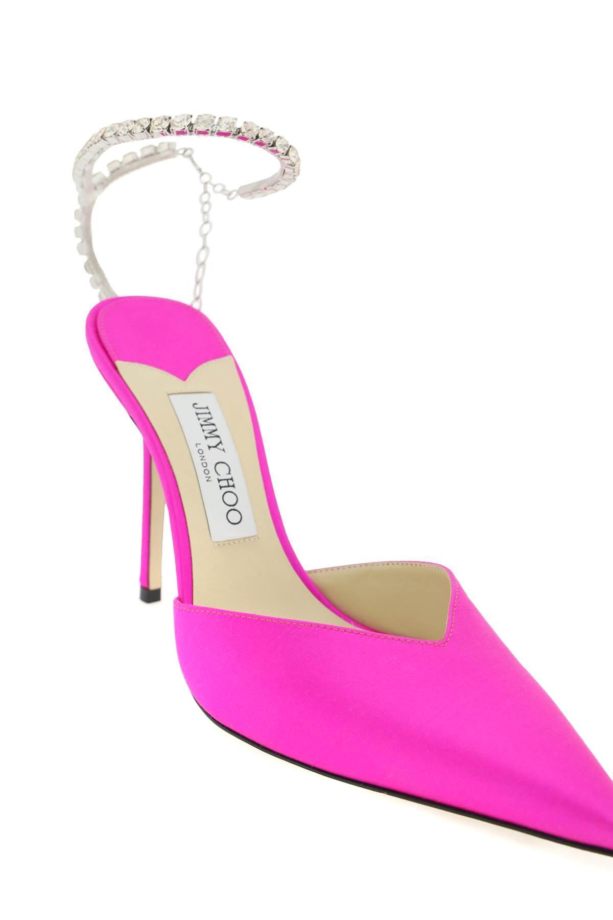 Jimmy Choo Saeda 100 Satin Pumps - 4