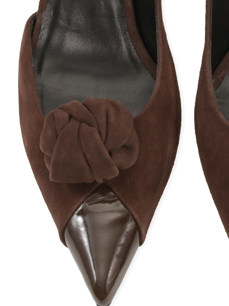 knot-detail suede pumps 3
