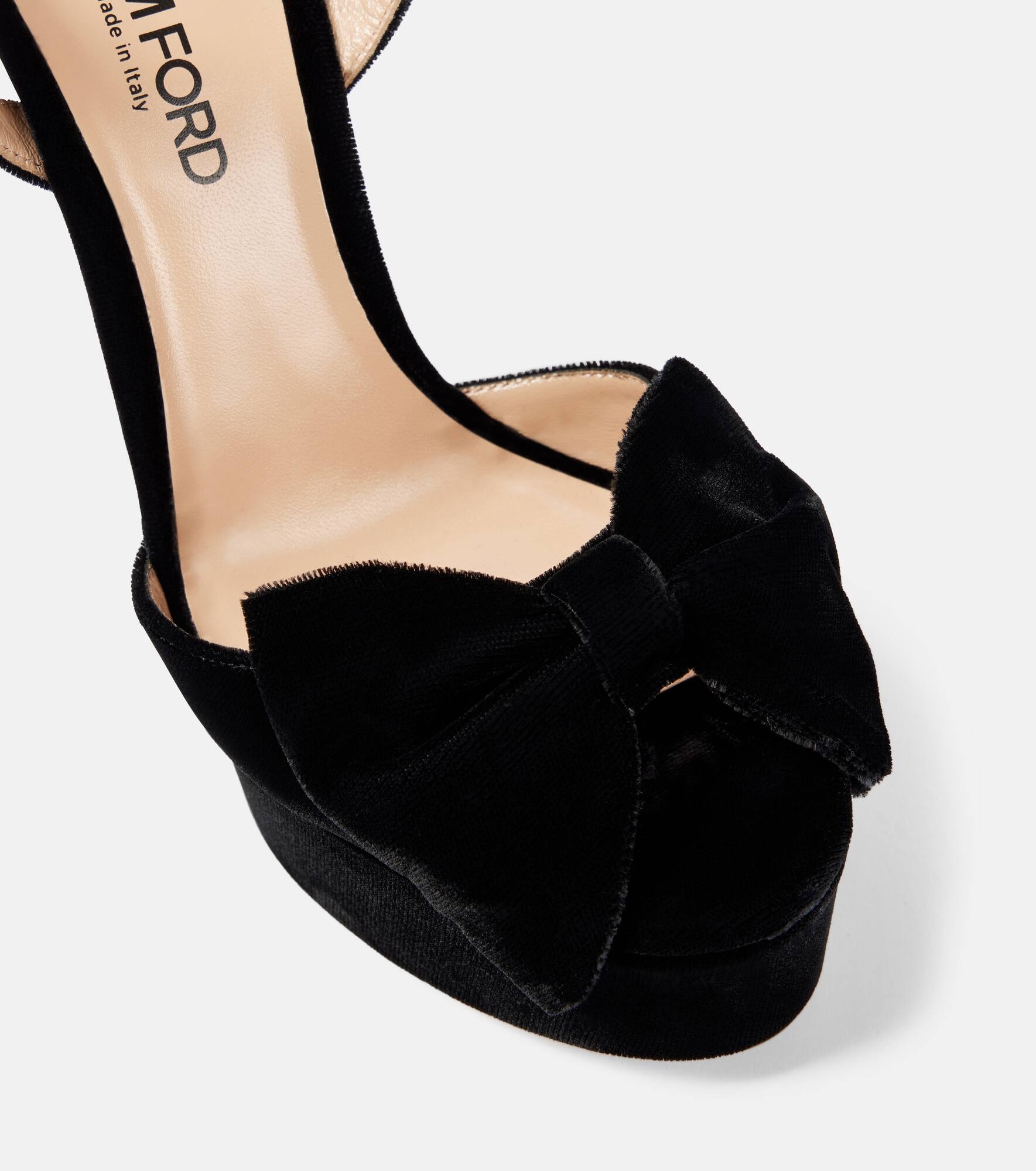 Brigitte 130 velvet platform sandals - 5