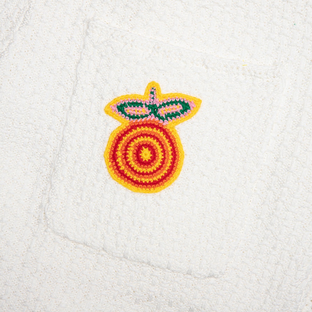 CROCHET SHORTS WITH PATCHES - WHITE - 5