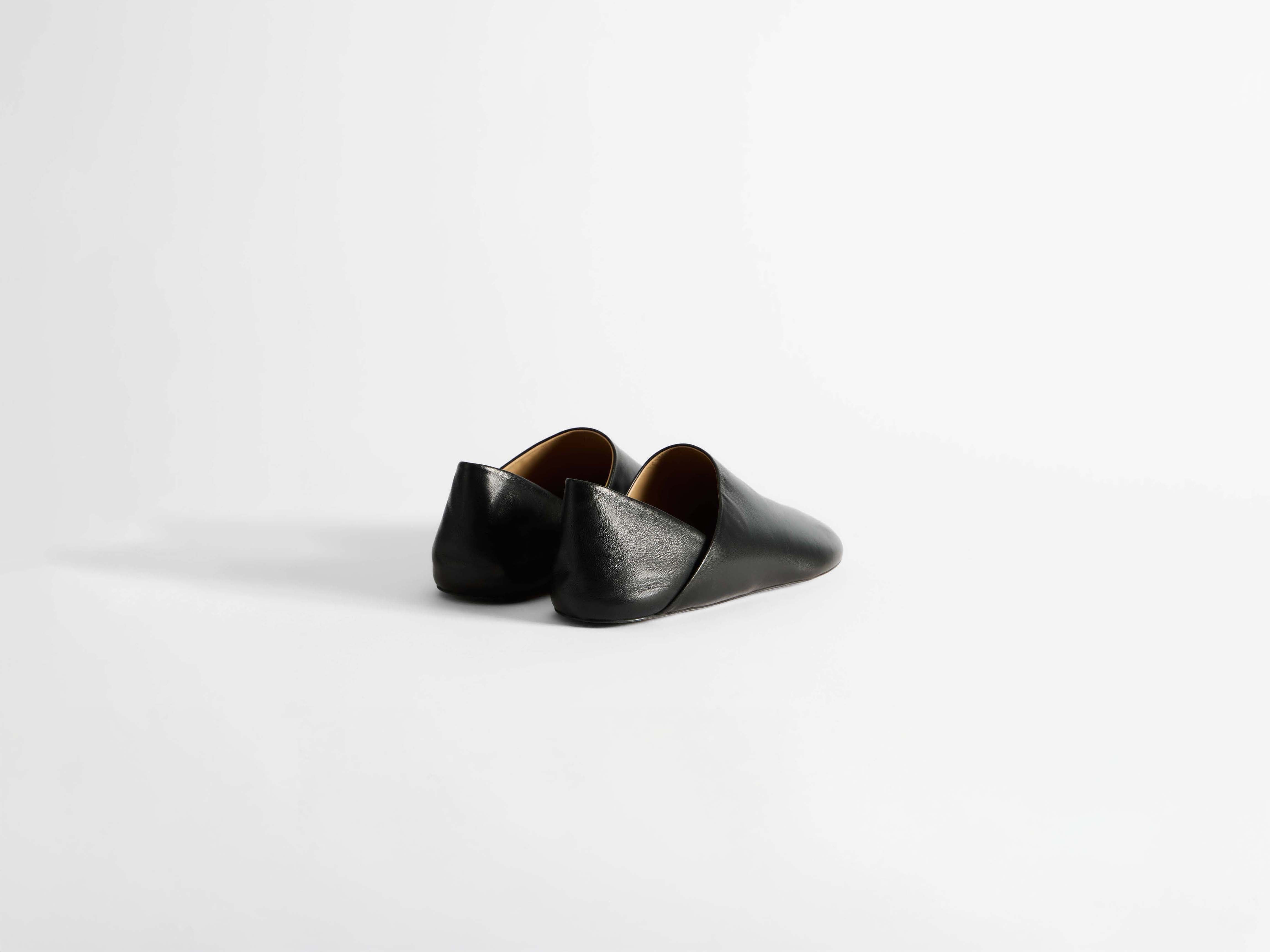 WOMENS SLIPPER MULES IN BLACK - 3