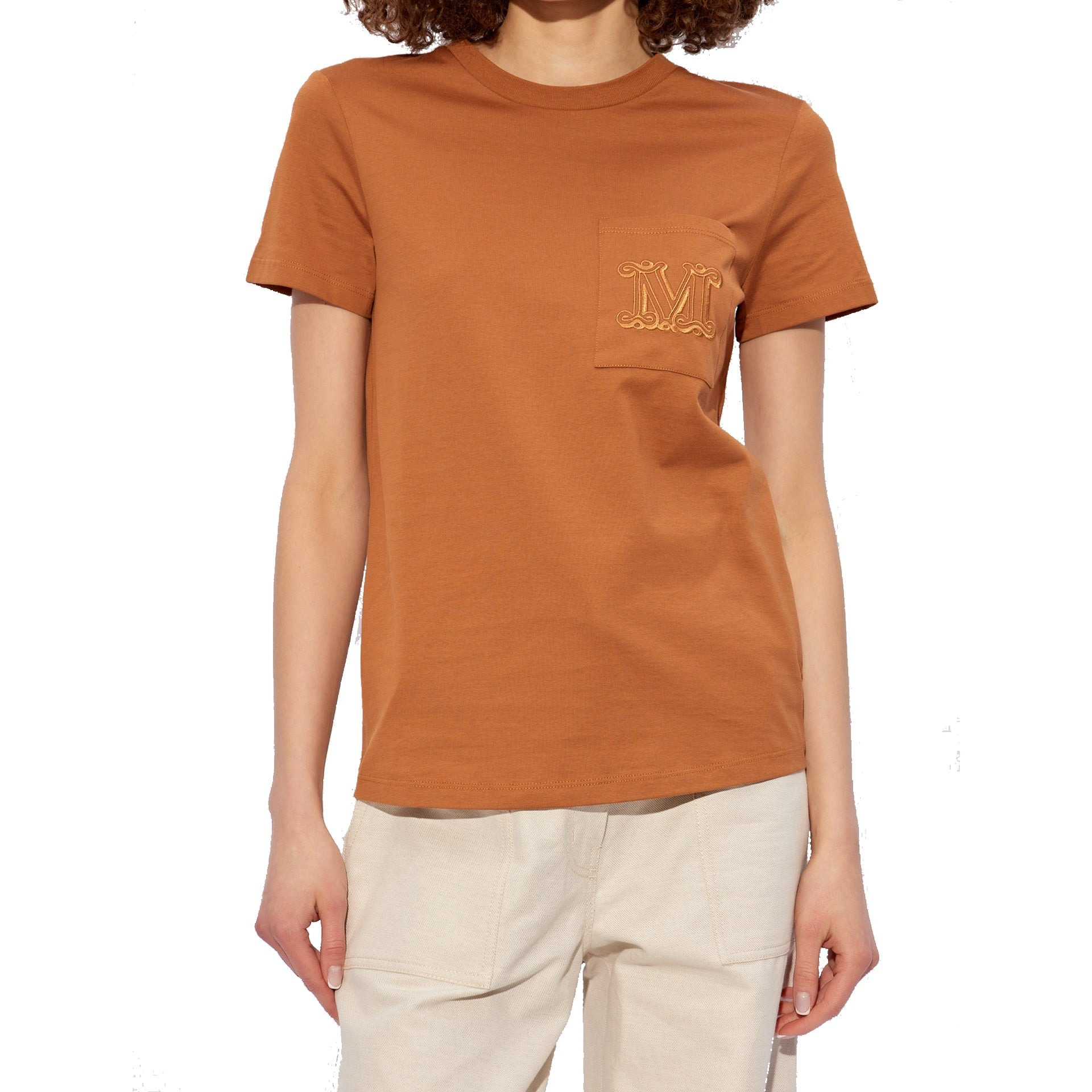 Max Mara 'Papaia' Cotton Logo T-Shirt Women - 2