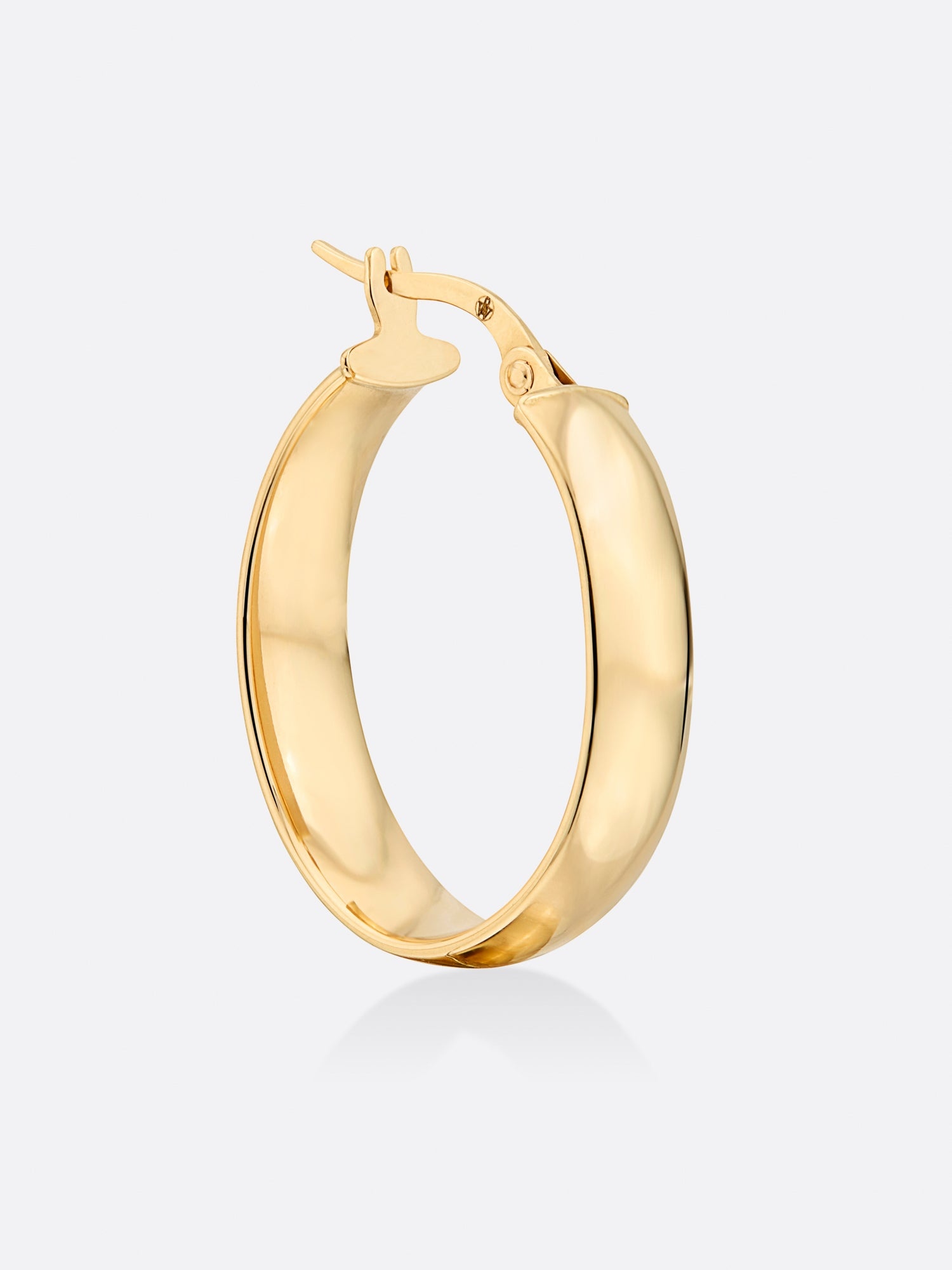 Icons Yellow Gold Oval Hoop Earrings - 3