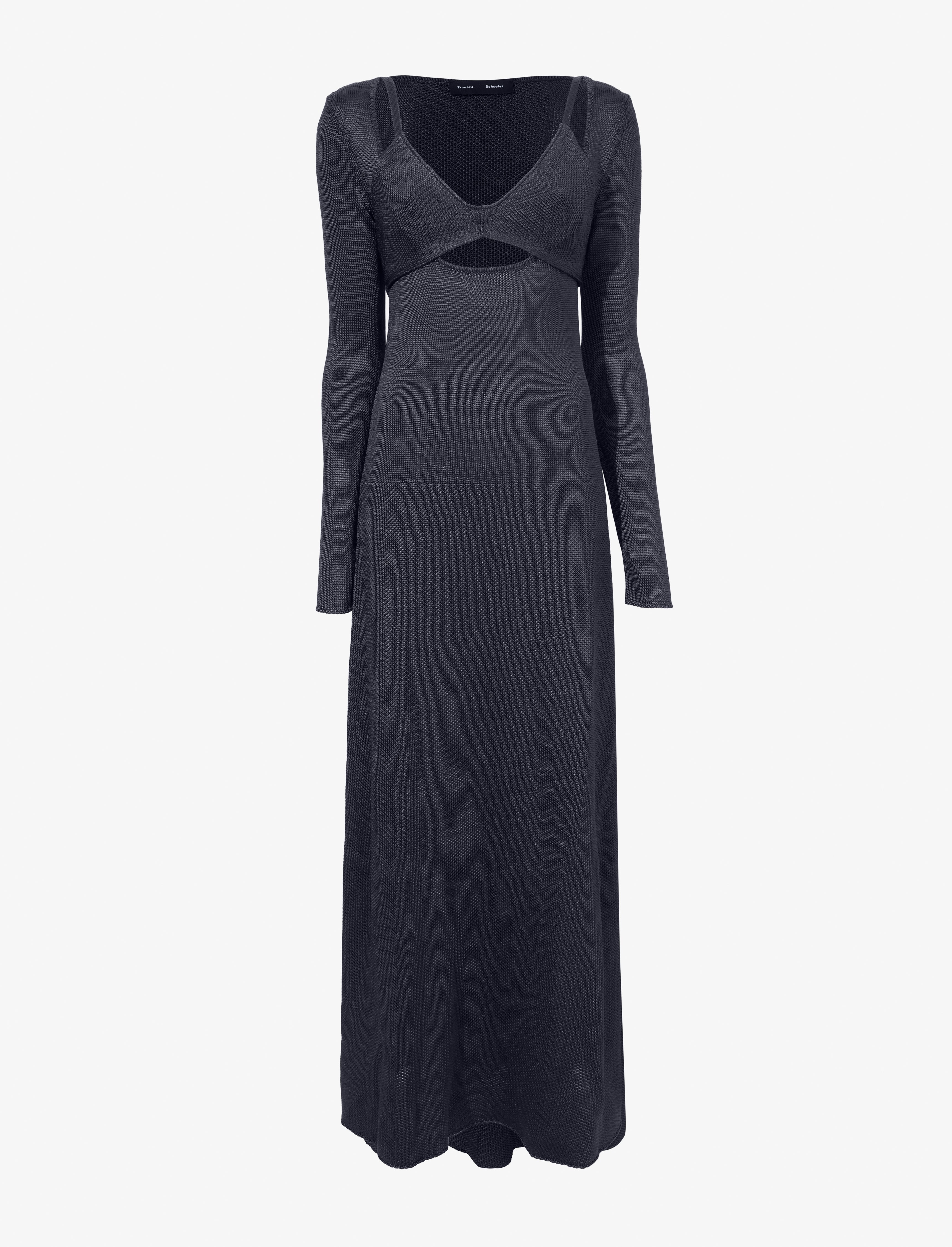 Nalani Dress in Lacquered Viscose - 1