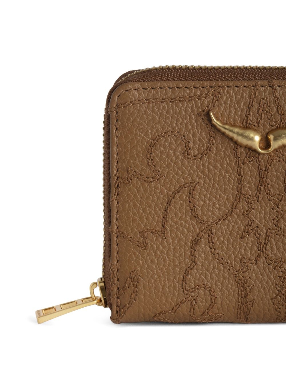 monogram leather wallet - 3