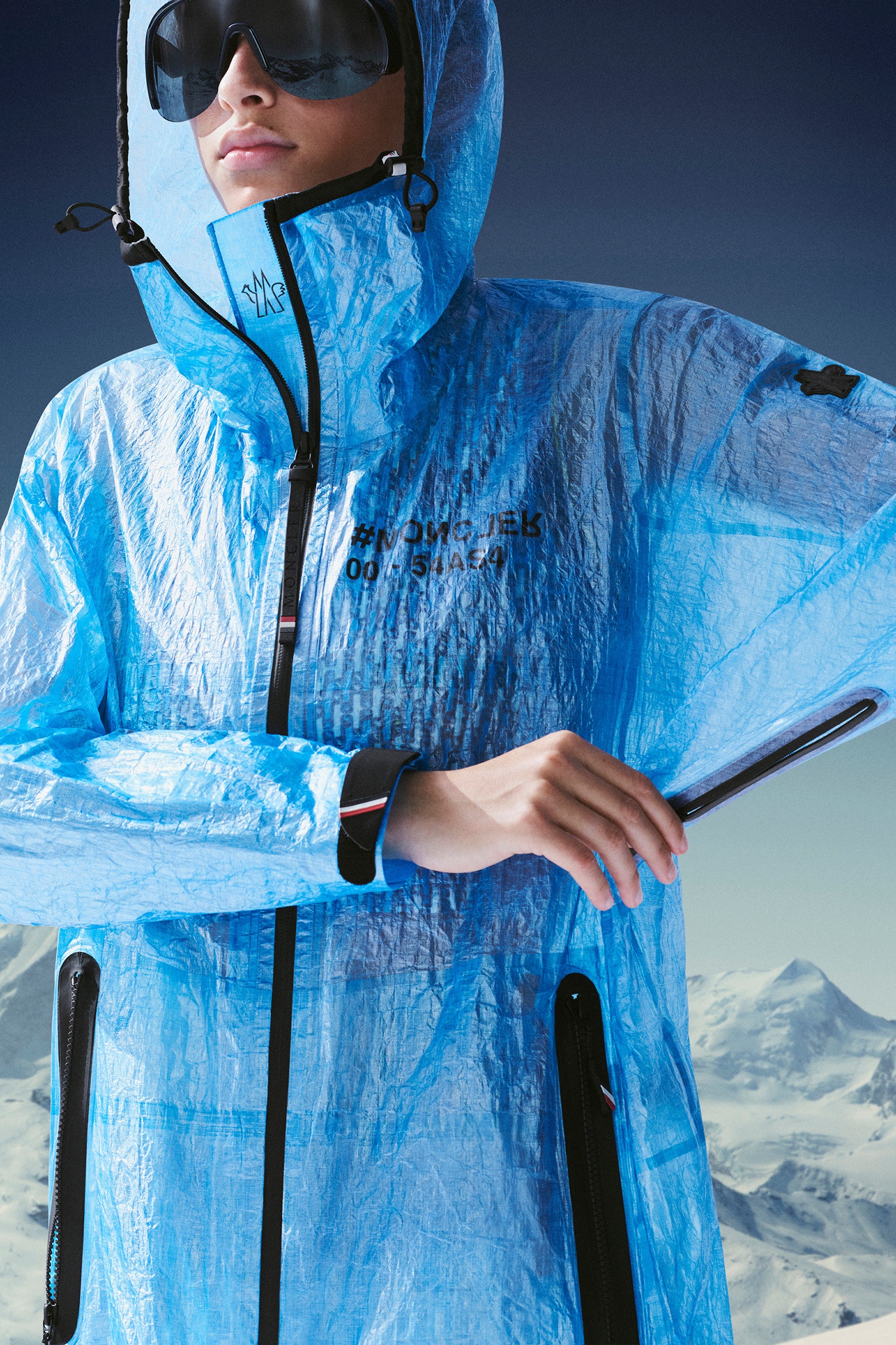 MONCLER GRENOBLE 2022/23秋冬新作 レインジャケット LANDRY Landry raincoat in blue - Moncler Grenoble | Mytheresa