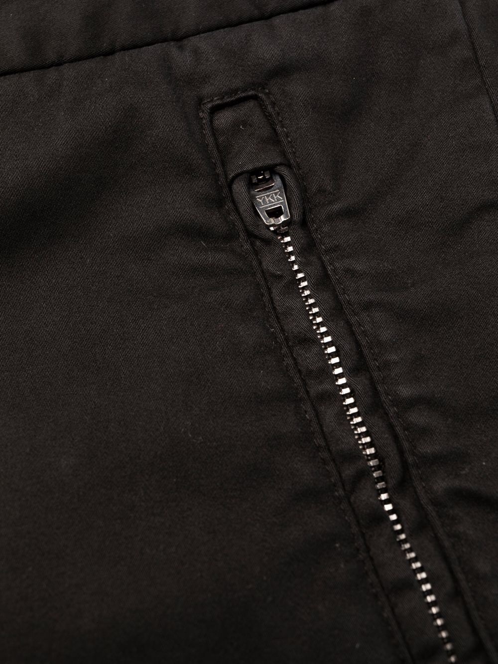 zip-detail chino trousers - 7