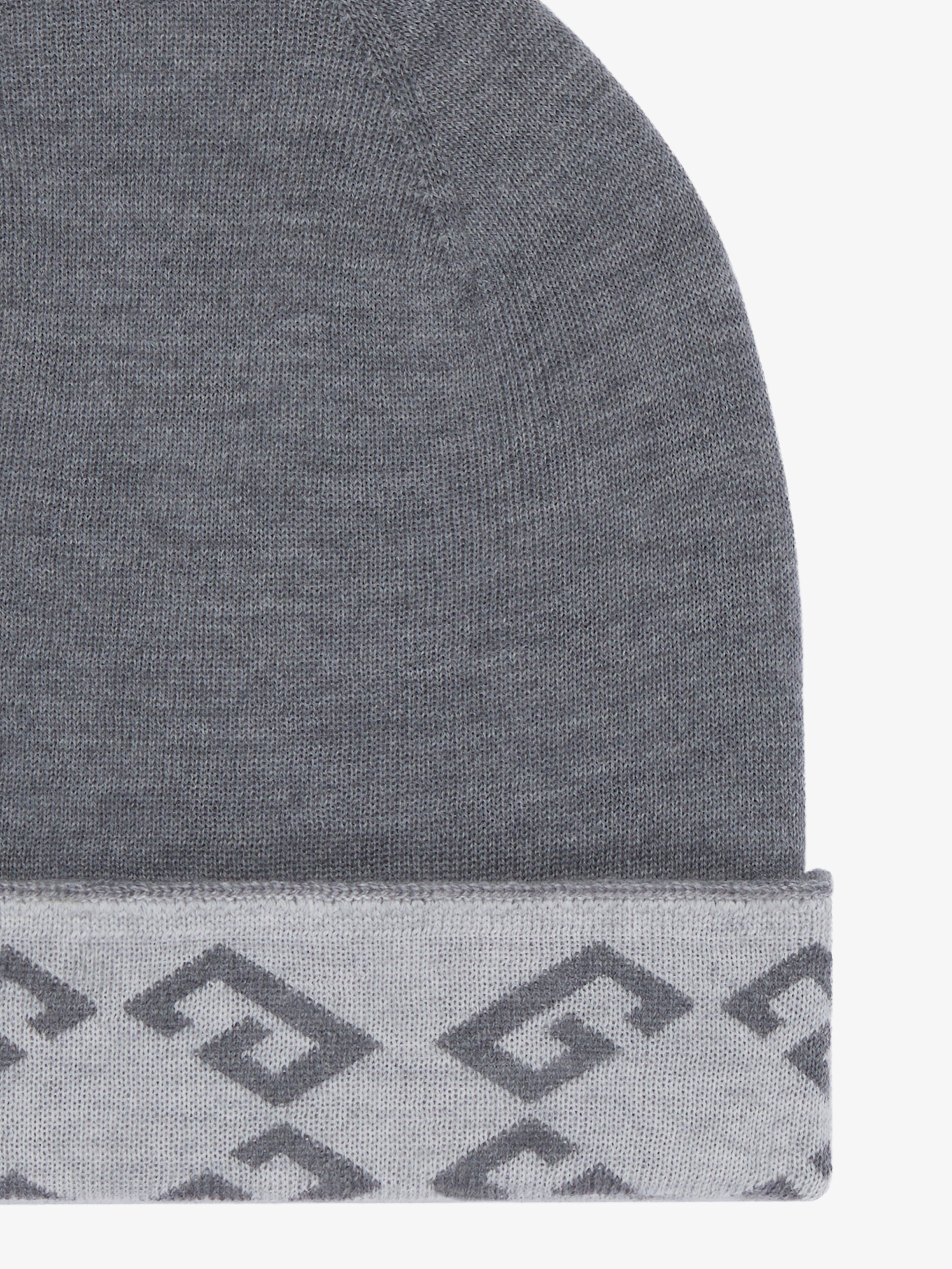 GIVENCHY MONOGRAM 72 DOUBLE SIDED BEANIE IN WOOL - 4