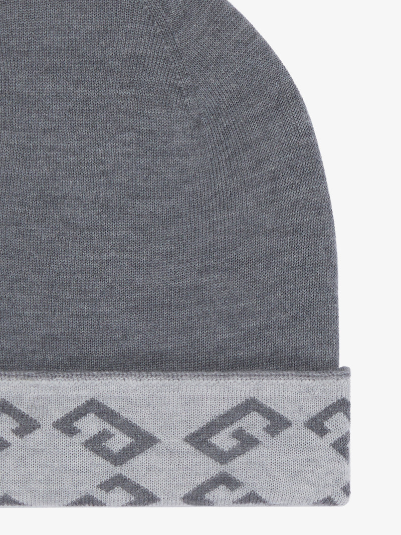 GIVENCHY MONOGRAM 72 DOUBLE SIDED BEANIE IN WOOL 4