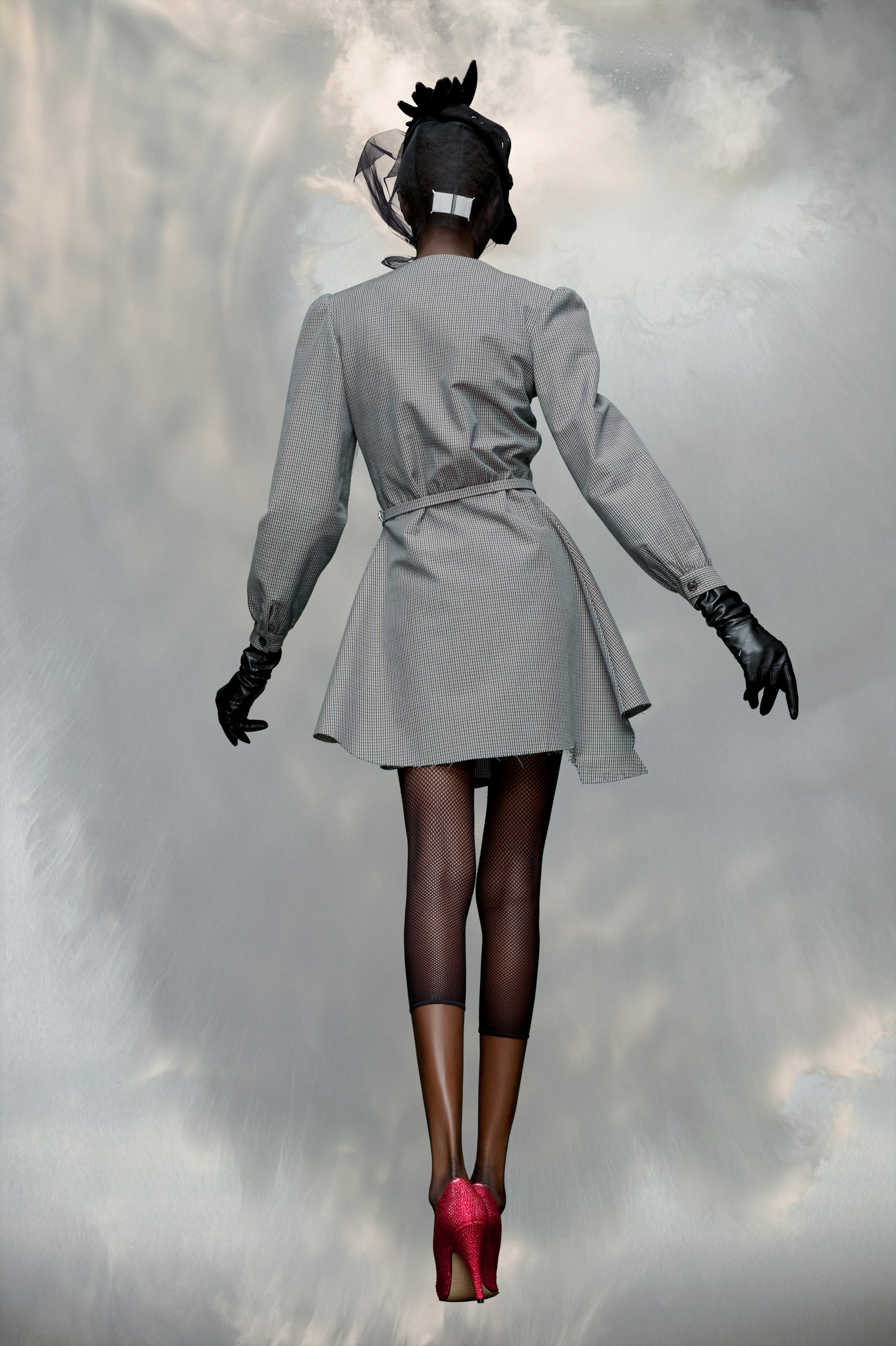 ワンピース MAISON MARGIELA MULTIWEAR WOOL DRESS Maison Margiela Check multiwear dress | REVERSIBLE