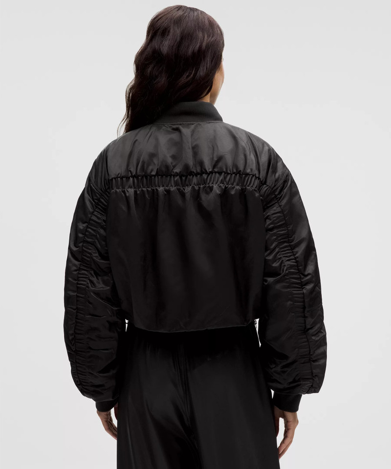 Insulated Ruched Bomber Jacket 3