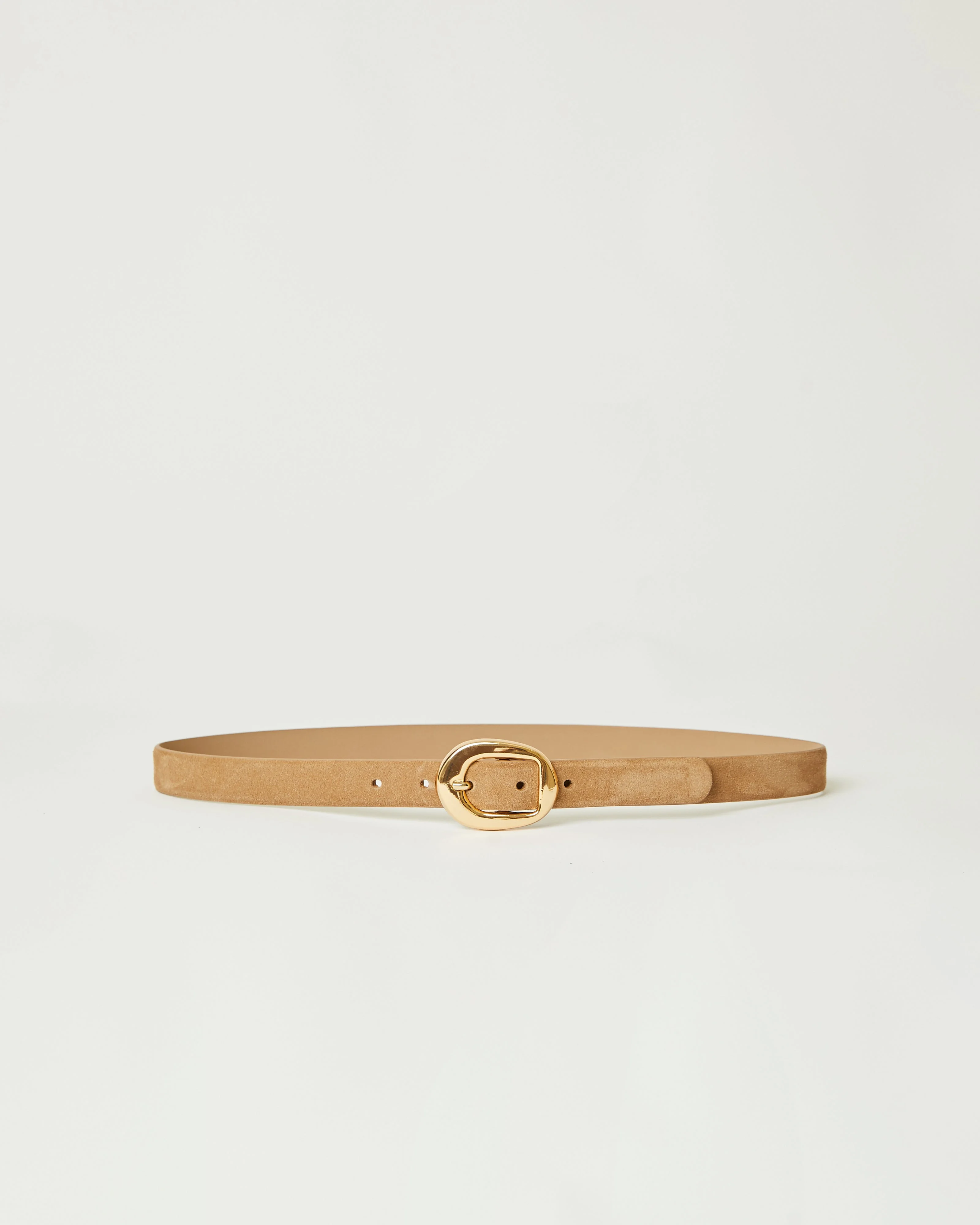 B-LOW THE BELT GREYSON MINI SUEDE BELT SABLE GOLD - 1
