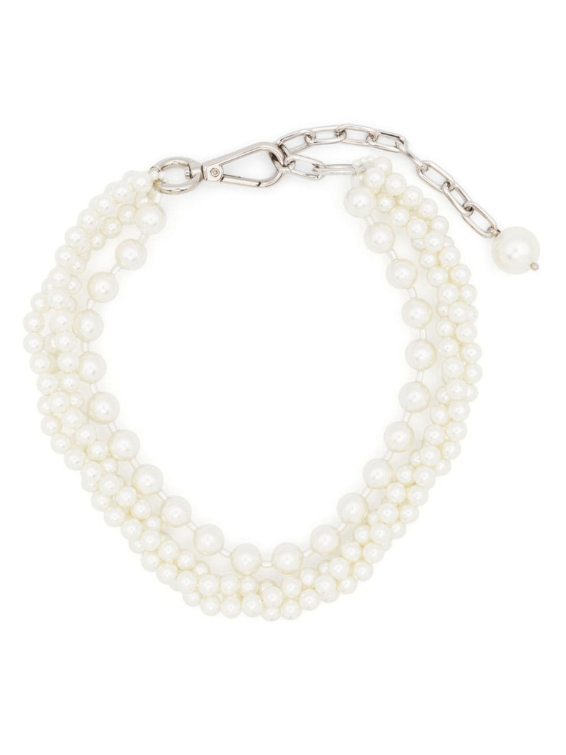layered chunky pearl Necklace 1